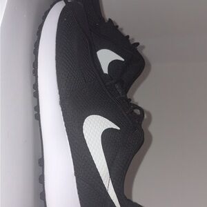 Nike Black and White Mesh Swoosh Sneakers golf